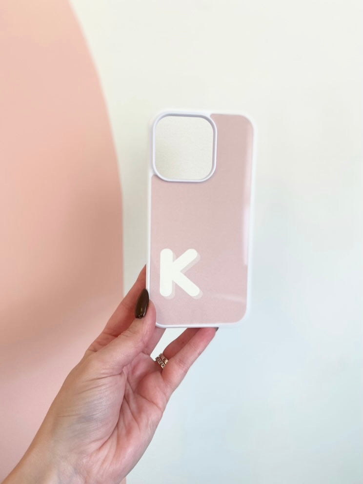 Light Pink Monogram Case